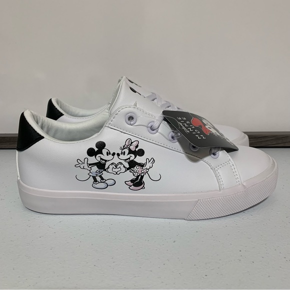 Ground Up Disney Mickey & Minnie Mouse Court Low Top Sneakers-Size 6 NWT - Picture 1 of 16